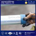 Tuyau en acier galvanisé enduit de zinc, tube plongé chaud de gi / prix de tube de gi